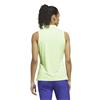 adidas Ladies Ultimate365 Climacool Mesh Printed Sleeveless Polo Shirt Frozen Lemon